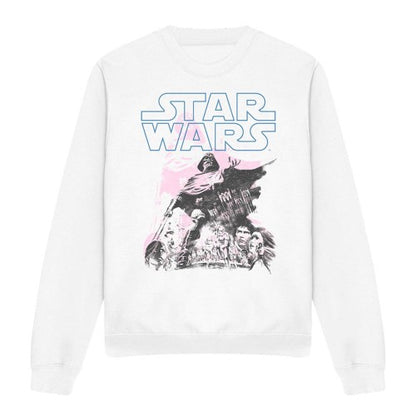 Front - Star Wars Unisex Adult Darth Vader Retro Poster Weave Sweatshirt