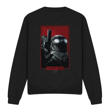Front - Spider-Noir Unisex Adult Comic Cover Long-Sleeved Sweatshirt