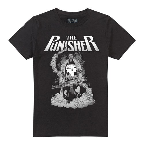 Front - The Punisher Unisex Adult Ready To Fight T-Shirt