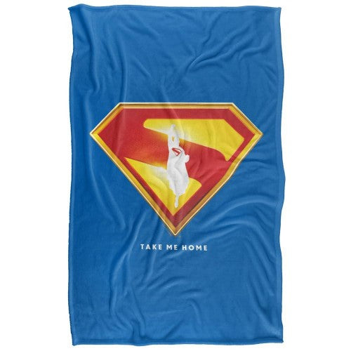 Front - Superman Take Me Home Shield Blanket
