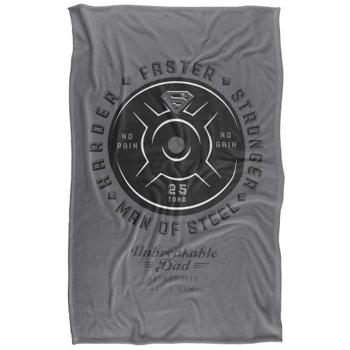 Front - Superman Unbreakable Dad Blanket