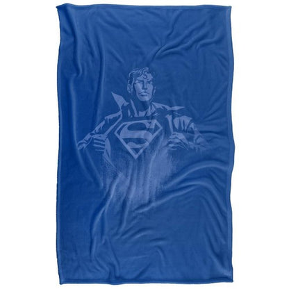 Front - Superman Chest Logo Blanket