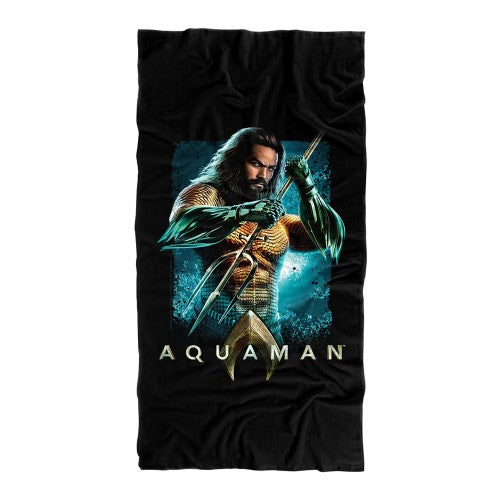 Front - Aquaman Soft Trident Blanket