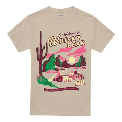 Front - One Piece Unisex Adult Whisky Peak Pirate Pit Stop Poster T-Shirt