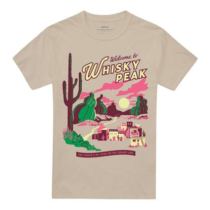 Front - One Piece Unisex Adult Whisky Peak Pirate Pit Stop Poster T-Shirt