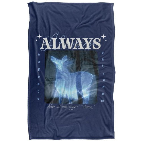 Front - Harry Potter Always Silky Patronus Valentine Blanket