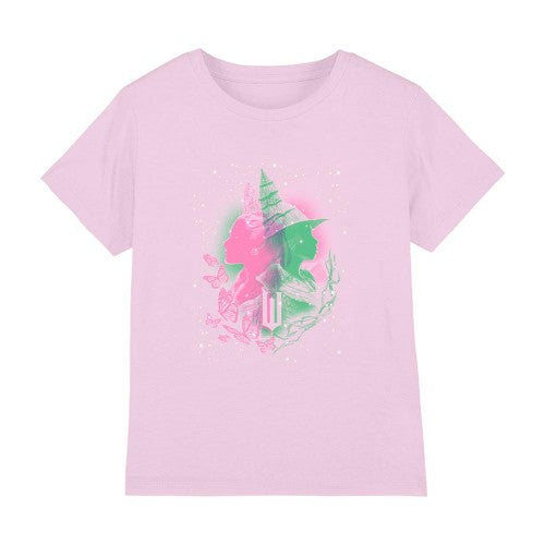 Front - Wicked Childrens/Kids Elphaba and Glinda Portrait T-Shirt