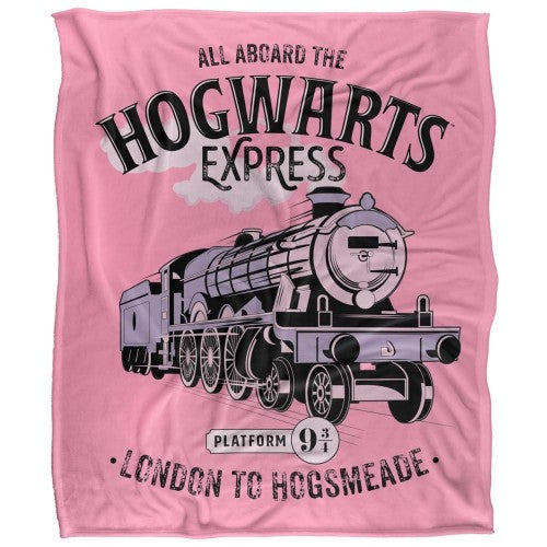 Front - Harry Potter All Aboard The Hogwarts Express Blanket
