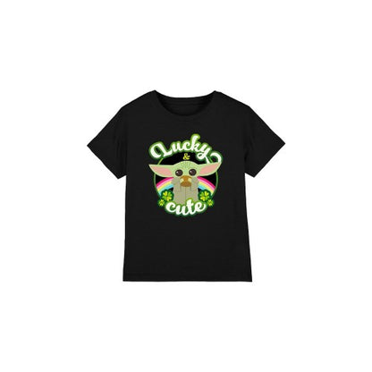 Front - Star Wars Childrens/Kids Lucky Cute Grogu St Patricks Day T-Shirt