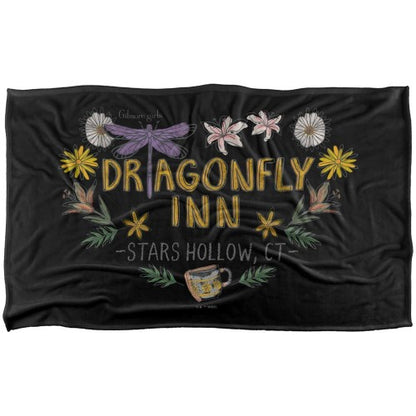 Front - Gilmore Girls Dragonfly Inn Silky Supersoft Blanket