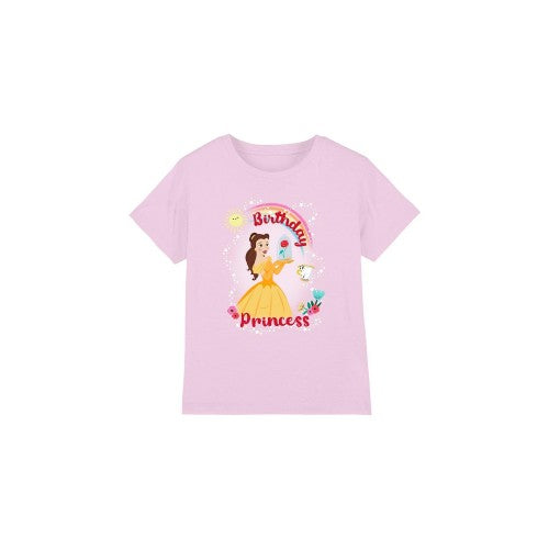Front - Beauty And The Beast Childrens/Kids Birthday Princess Belle Chip T-Shirt