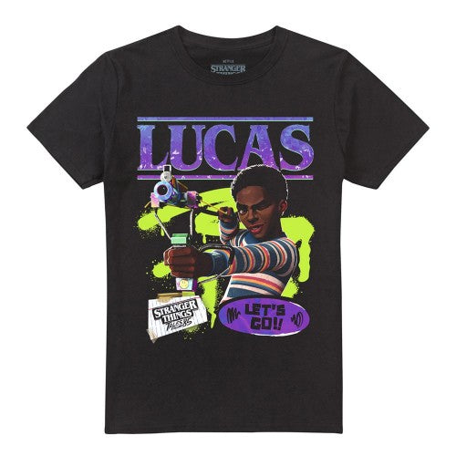 Front - Stranger Things Unisex Adult Tales From ´85 Lucas T-Shirt