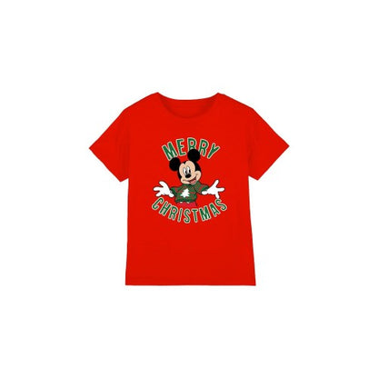 Front - Disney Childrens/Kids Mickey Mouse Christmas Sweater T-Shirt