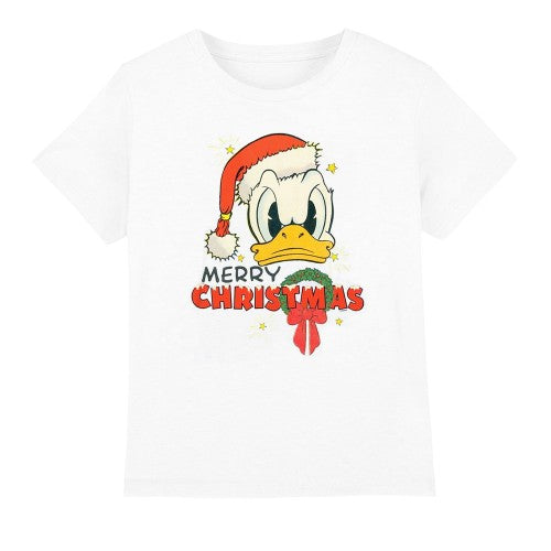 Front - Disney Childrens/Kids Merry Christmas Donald Duck T-Shirt