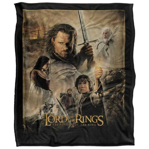 Front - Lord Of The Rings Poster Soft Touch Blanket