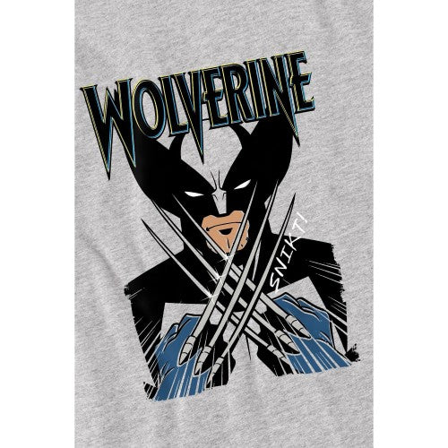 Front - Marvel Childrens/Kids X-Men Wolverine Action Shot T-Shirt