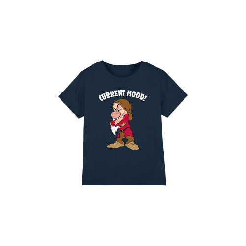Front - Snow White And The Seven Dwarfs Childrens/Kids Current Mood Grumpy T-Shirt