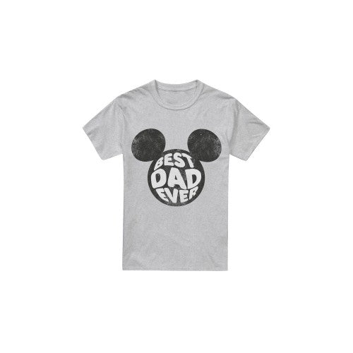 Front - Disney Mens Best Dad Ever Mickey Mouse T-Shirt