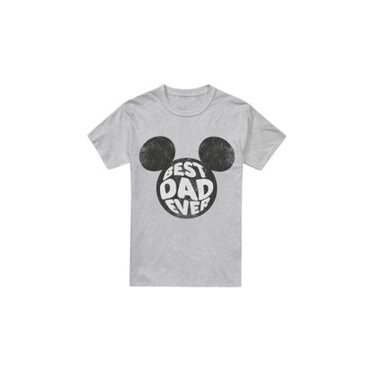 Front - Disney Mens Best Dad Ever Mickey Mouse T-Shirt
