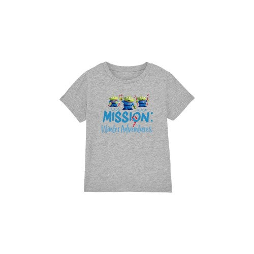 Front - Toy Story Childrens/Kids Mission Winter Adventure Aliens At Christmas T-Shirt