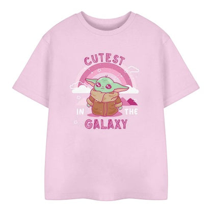 Front - Star Wars: The Mandalorian Childrens/Kids Cutest In The Galaxy Grogu T-Shirt