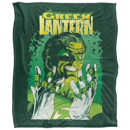 Front - Justice League Green Lantern Soft Touch Blanket