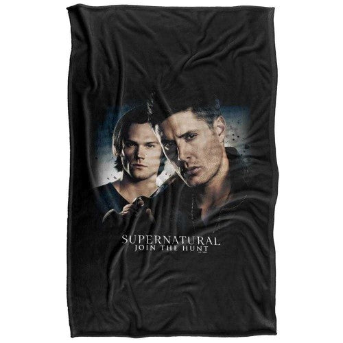 Front - Supernatural Sam & Dean Join The Hunt Soft Touch Blanket