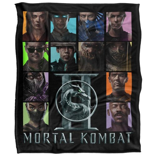Front - Mortal Kombat Character Square Blanket