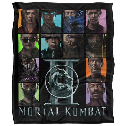 Front - Mortal Kombat Character Square Blanket