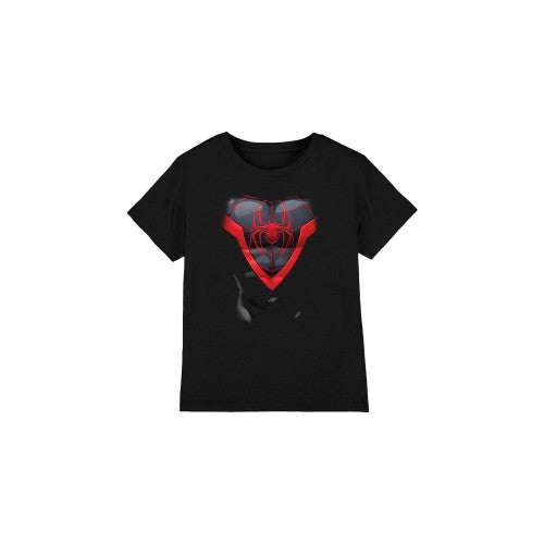 Front - Spider-Man Childrens/Kids Miles Morales Costume T-Shirt
