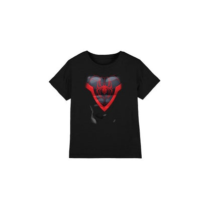 Front - Spider-Man Childrens/Kids Miles Morales Costume T-Shirt