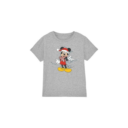 Front - Disney Childrens/Kids Mickey Mouse Christmas Lights T-Shirt