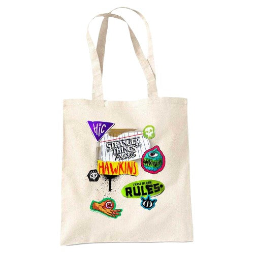 Front - Stranger Things: Tales from ´85 Scrapbook Icons Tote Bag