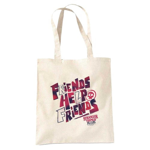Front - Stranger Things: Tales from ´85 Friends Help Friends Tote Bag