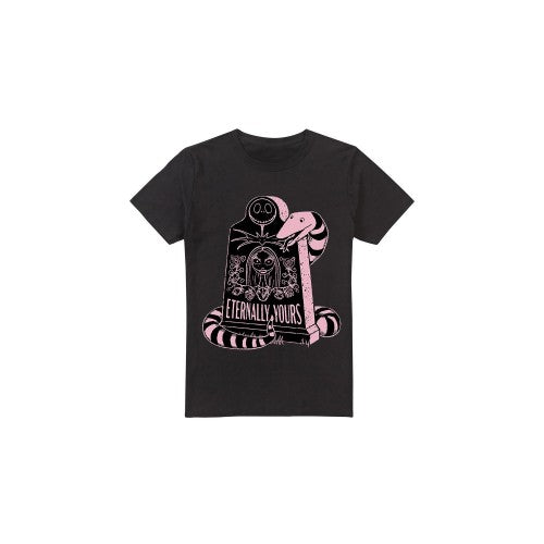 Front - The Nightmare Before Christmas Mens Eternally Yours Valentine`s Day T-Shirt