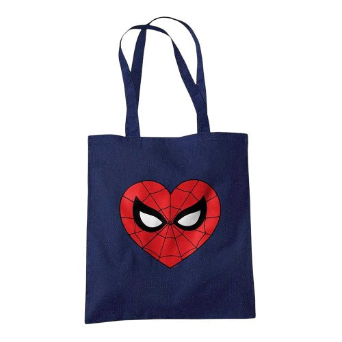 Front - Spider-Man Classic Heart Tote Bag