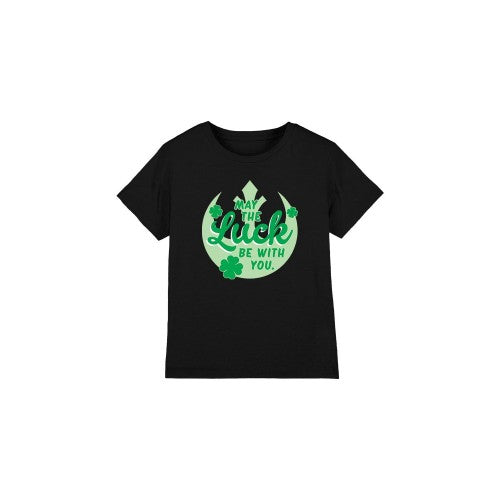 Front - Star Wars Childrens/Kids Luck Rebel Sign St Patricks Day T-Shirt