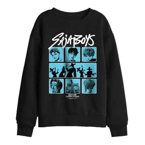 Front - K-Pop Demon Hunters Childrens/Kids Saja Boys Posterized Square Sweatshirt