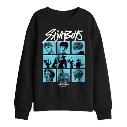 Front - K-Pop Demon Hunters Childrens/Kids Saja Boys Posterized Square Sweatshirt