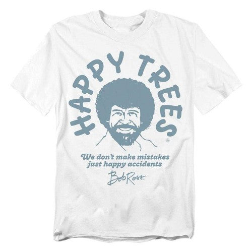 Front - Bob Ross Unisex Adult We Don´t Make Mistakes T-Shirt