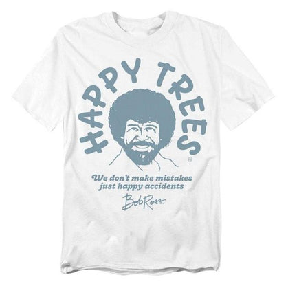Front - Bob Ross Unisex Adult We Don´t Make Mistakes T-Shirt