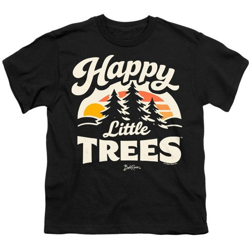Front - Bob Ross Childrens/Kids Happy Little Trees Sunrise T-Shirt
