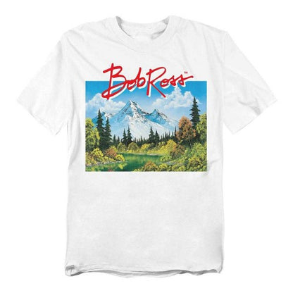 Front - Bob Ross Unisex Adult Valley Signature T-Shirt