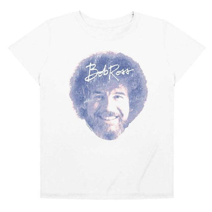 Front - Bob Ross Womens/Ladies Face Regular T-Shirt