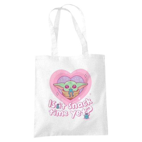Front - Star Wars Is It Snack Time Yet Grogu Tote Bag