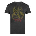 Front - Cobra Kai Mens Never Dies Washed T-Shirt