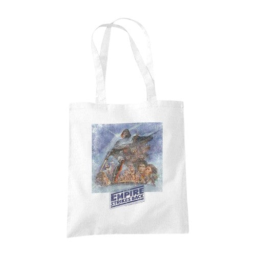 Front - Star Wars The Empire Strikes Back Retro Poster Reusable Tote Bag