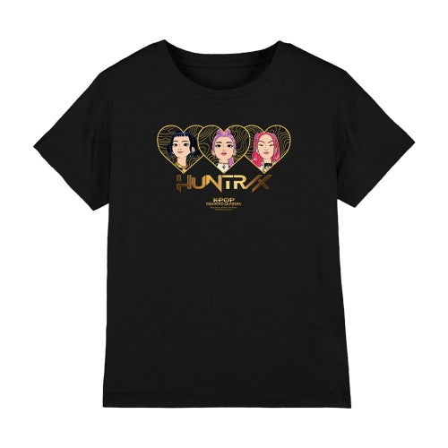 Front - K-Pop Demon Hunters Childrens/Kids Huntrix Hearts T-Shirt