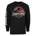 Front - Jurassic Park Mens Logo Long-Sleeved T-Shirt