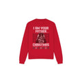 Front - Star Wars Unisex Adult Father Christmas Darth Vader Fair Isle Sweatshirt
